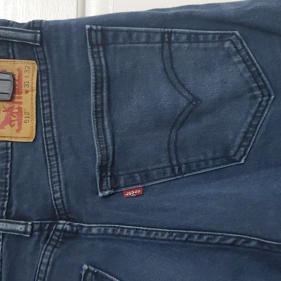 LEVI'S 512 Men's Slim Tapered Fit Dark Wash Jeans 31x32 - Picture 2 of 4